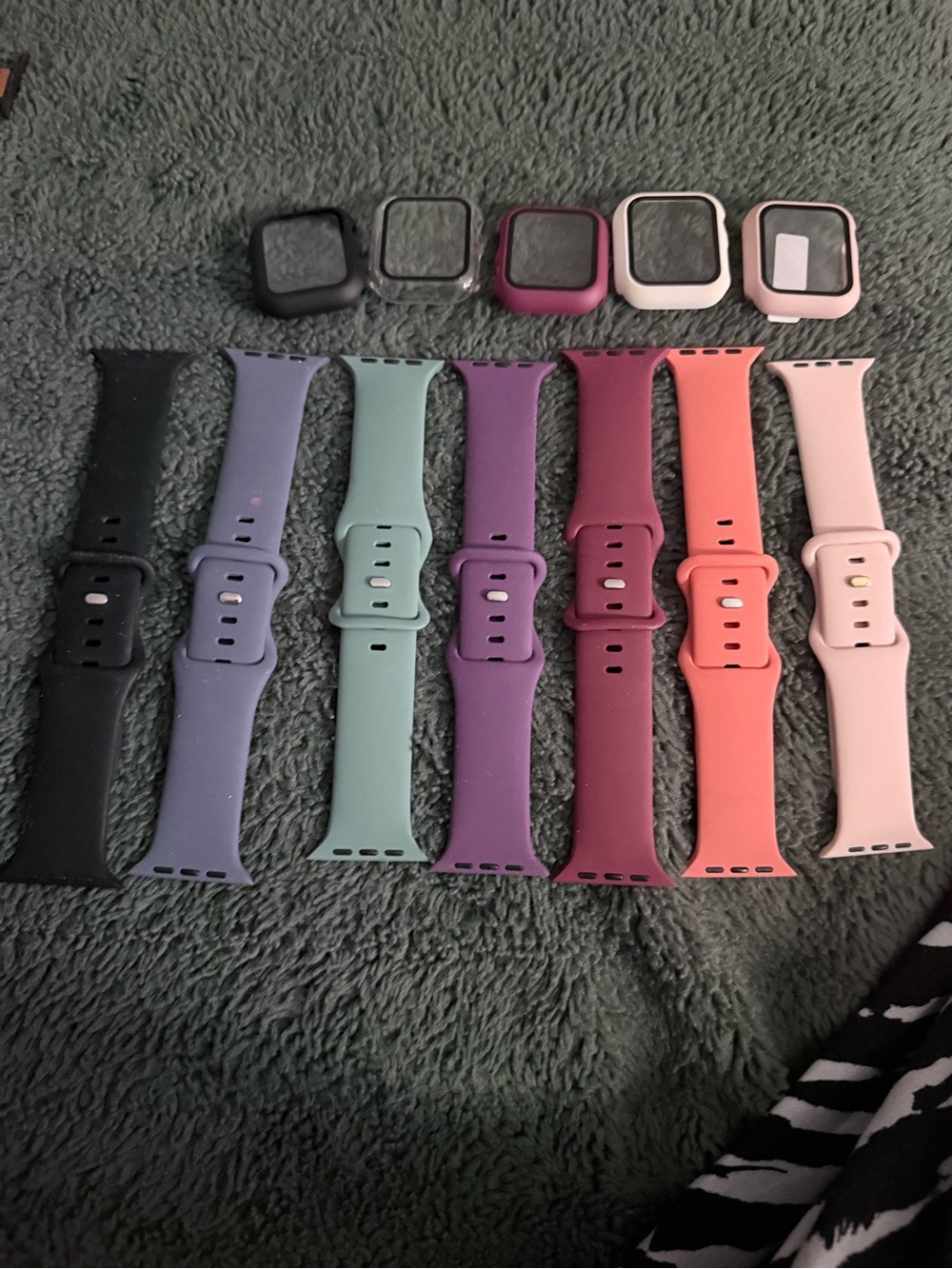 iWatch Bands & Protective Cases - Multi Color Set (12 bands and 6 cases) - 40mm